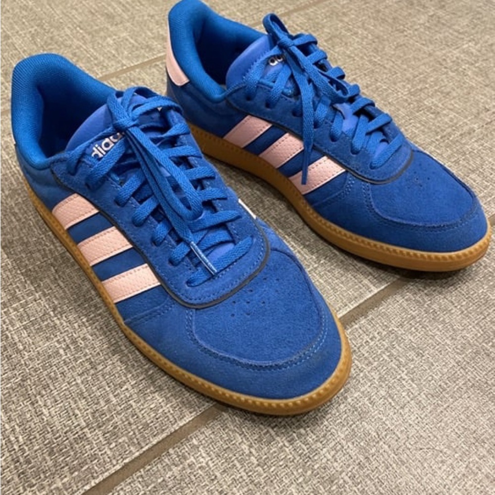Adidas Blue and Pink Breaknet sneaker
